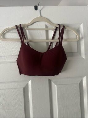 lululemon athletica Double-Strap Bralette in Deep Burgundy